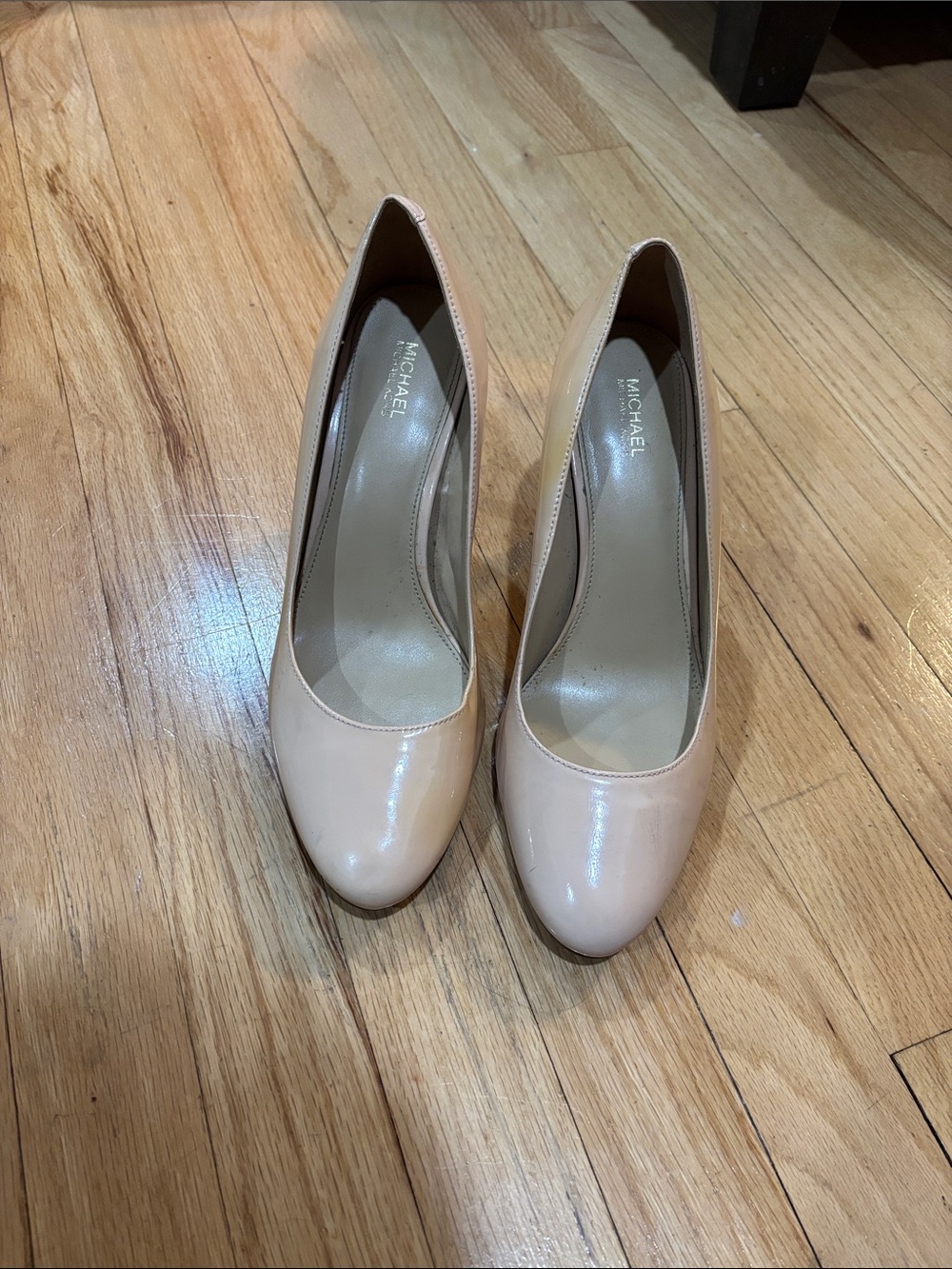 Michael Kors Blush Patent Leather Round-Toe Pumps